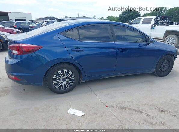 5NPD74LF4KH482899 2019 HYUNDAI ELANTRA Синий Панорамный вид салона 360°