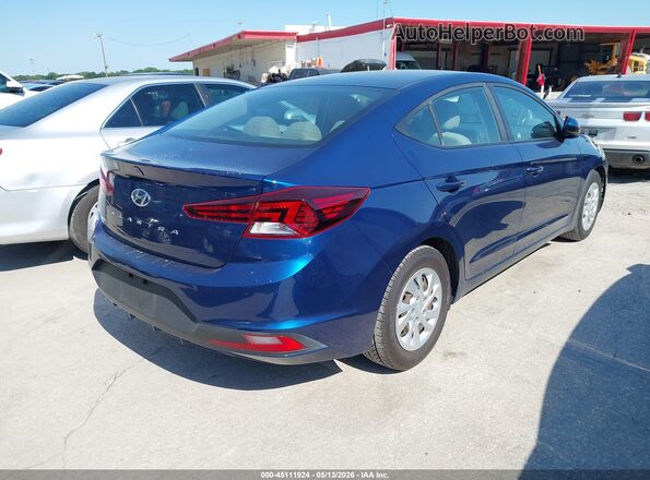 5NPD74LF4KH496317 2019 HYUNDAI ELANTRA Синий 