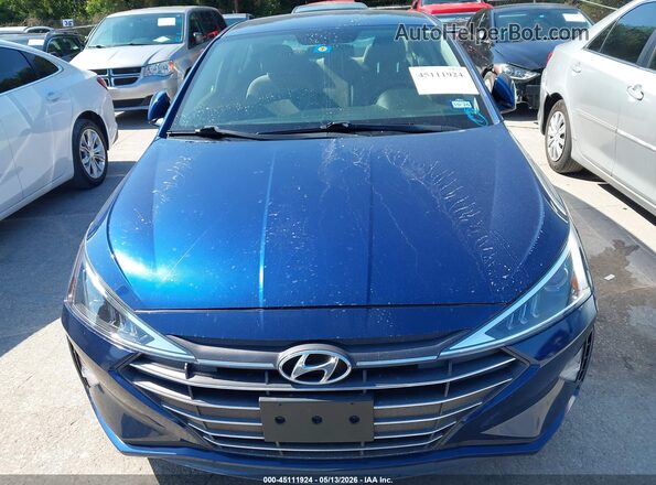 5NPD74LF4KH496317 2019 HYUNDAI ELANTRA Синий 