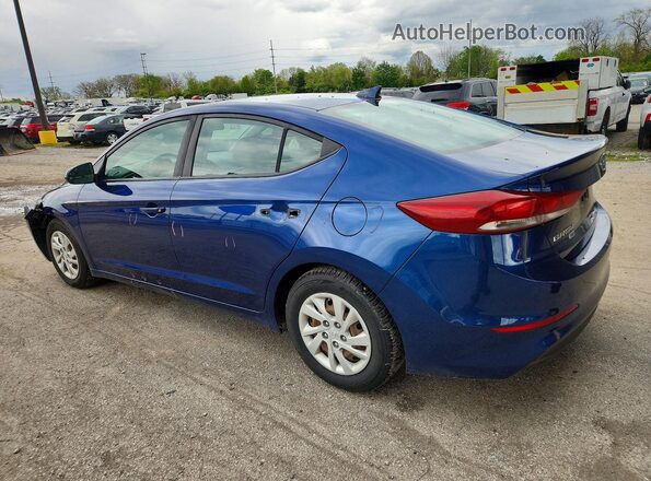 5NPD74LF5HH161575 2017 HYUNDAI ELANTRA Blue Հետևի ձախ