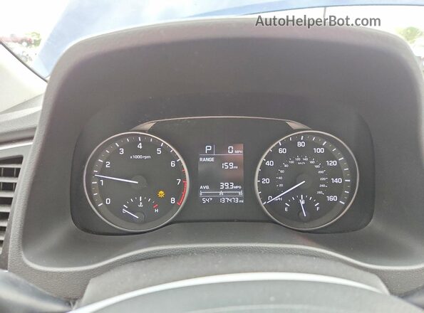 5NPD74LF5HH161575 2017 HYUNDAI ELANTRA Blue Սարքավորումների վահանակի տեսք