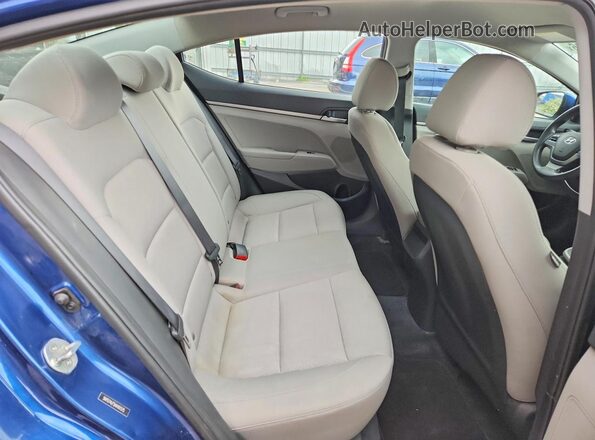 5NPD74LF5HH161575 2017 HYUNDAI ELANTRA Blue Հետևի նստատեղերի տեսք