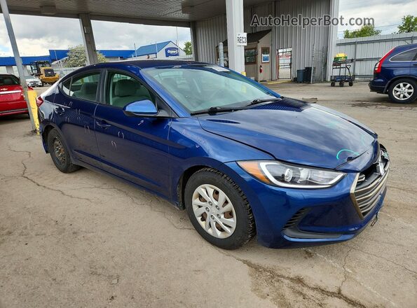 5NPD74LF5HH161575 2017 HYUNDAI ELANTRA Blue Առջևի աջ