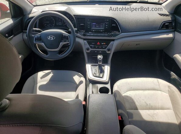 5NPD74LF5HH208085 2017 HYUNDAI ELANTRA Red Widok deski rozdzielczej