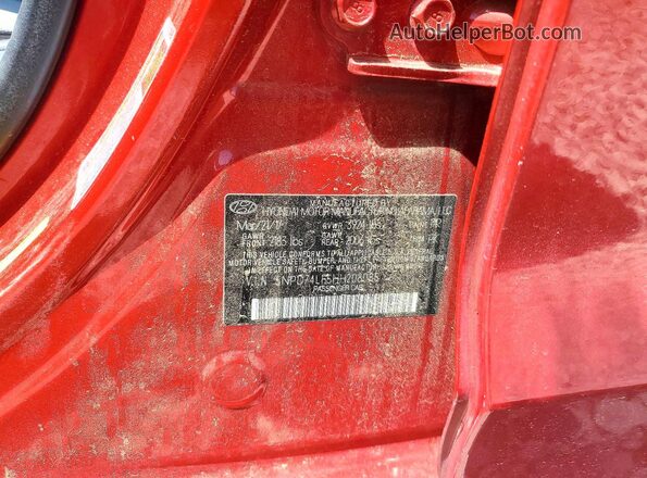 5NPD74LF5HH208085 2017 HYUNDAI ELANTRA Red Widok komory silnika