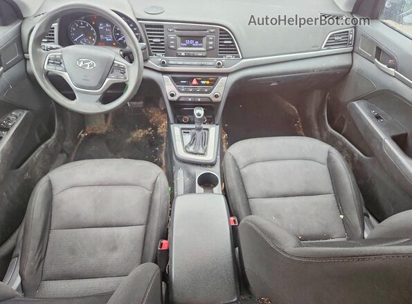 5NPD74LF5JH260001 2018 HYUNDAI ELANTRA Gray Вид панелі приладів
