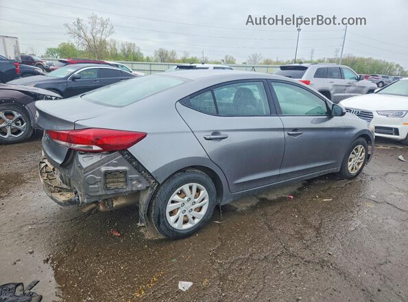 5NPD74LF5JH260001 2018 HYUNDAI ELANTRA Gray Задня права чверть