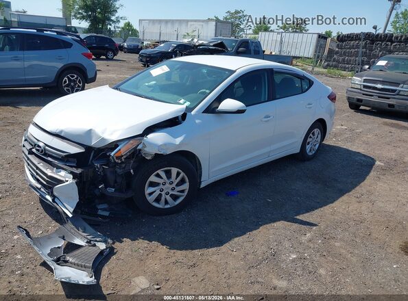 5NPD74LF5LH582558 2020 HYUNDAI ELANTRA White Առջևի ձախ երեք քառորդ տեսարան