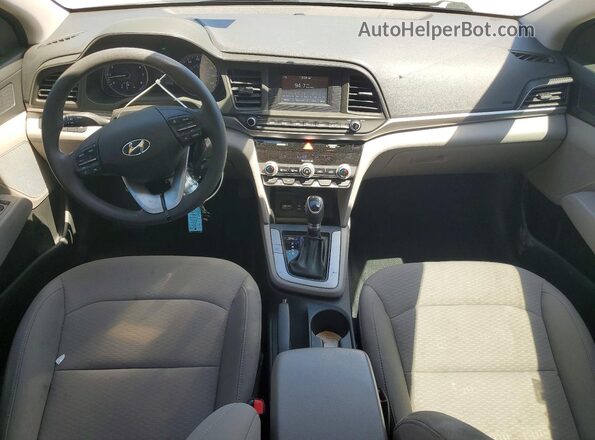 5NPD74LF6LH504175 2020 HYUNDAI ELANTRA Серебряный Вид панели приборов