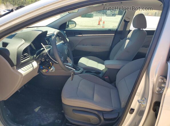 5NPD74LF6LH504175 2020 HYUNDAI ELANTRA Серебряный Вид салона спереди