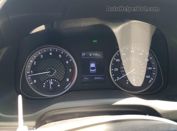 5NPD74LF6LH504175 2020 HYUNDAI ELANTRA Серебряный Вид щитка приборов