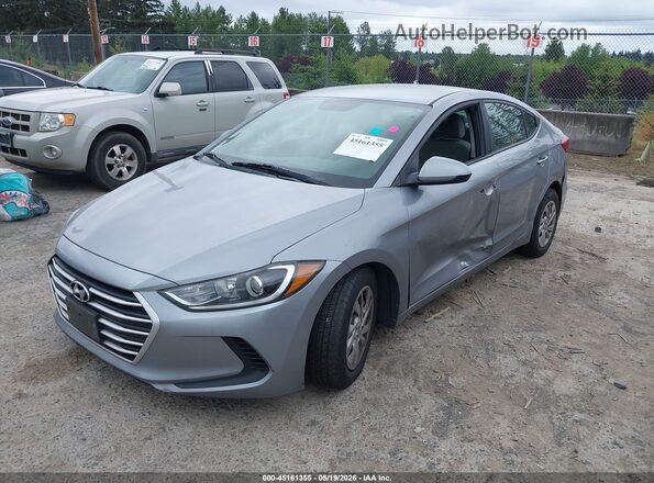 5NPD74LF7HH080075 2017 HYUNDAI ELANTRA Silver Vista tres cuartos delantera izquierda