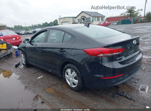 5NPD74LF7HH164705 2017 HYUNDAI ELANTRA Черный Задняя левая четверть