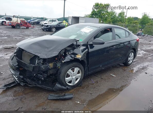 5NPD74LF7HH164705 2017 HYUNDAI ELANTRA Черный Передняя левая четверть