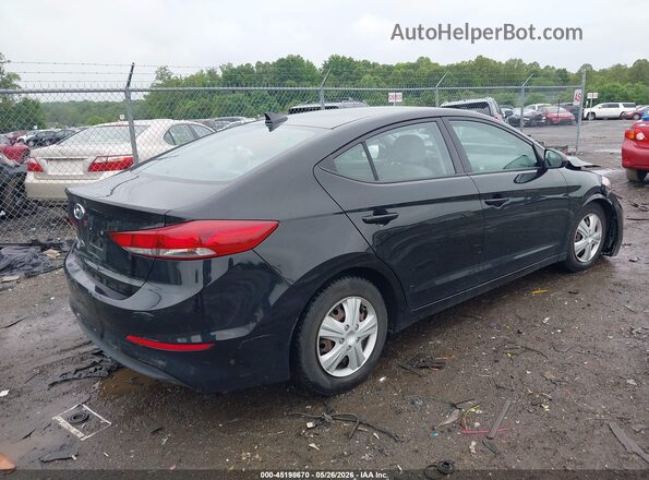 5NPD74LF7HH164705 2017 HYUNDAI ELANTRA Черный Задняя правая четверть