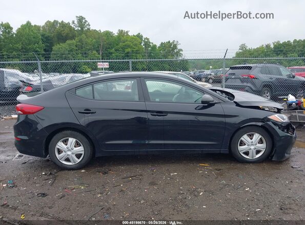 5NPD74LF7HH164705 2017 HYUNDAI ELANTRA Черный Вид задней части салона