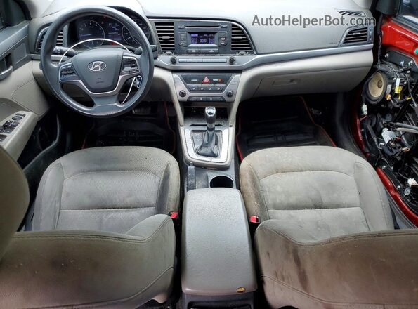 5NPD74LF7HH199552 2017 HYUNDAI ELANTRA Red 