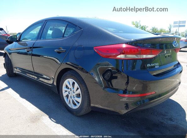 5NPD74LF7JH237884 2018 HYUNDAI ELANTRA Black Tył lewy