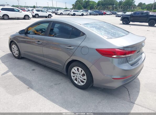 5NPD74LF7JH293811 2018 HYUNDAI ELANTRA Gray Rear left