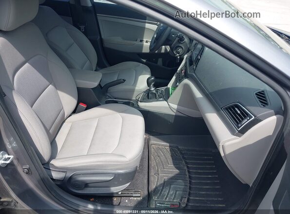 5NPD74LF7JH293811 2018 HYUNDAI ELANTRA Gray Front interior view