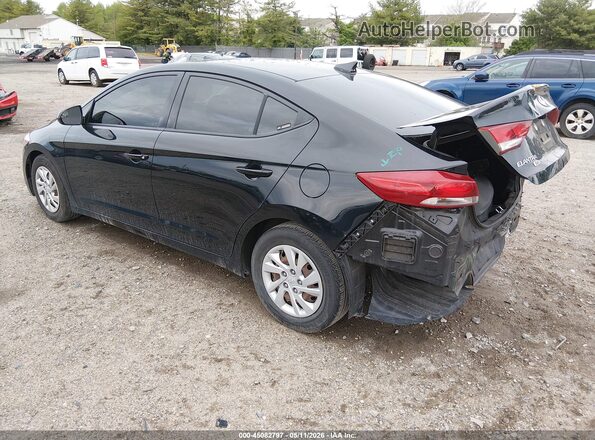 5NPD74LF7JH400517 2018 HYUNDAI ELANTRA Black Հետևի ձախ