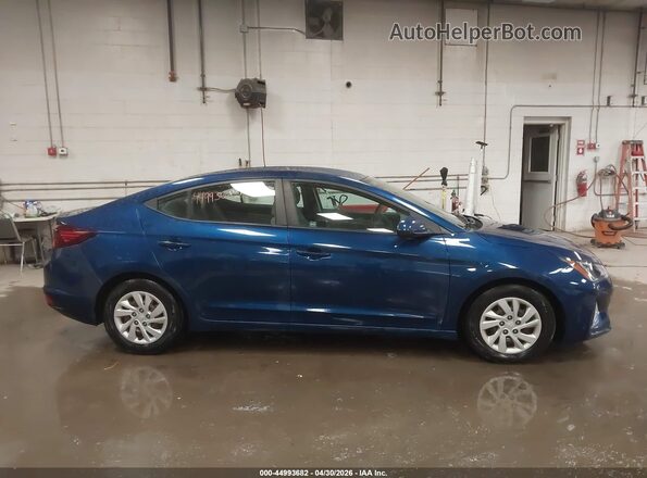 5NPD74LF7KH414340 2019 HYUNDAI ELANTRA Blue Սալոնի հետևի տեսք