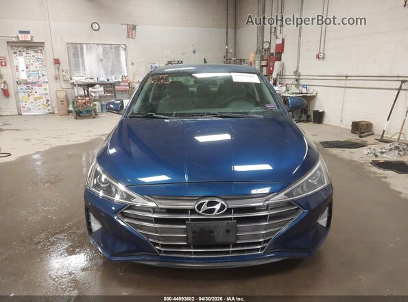 5NPD74LF7KH414340 2019 HYUNDAI ELANTRA Blue Սարքավորումների վահանակի տեսք