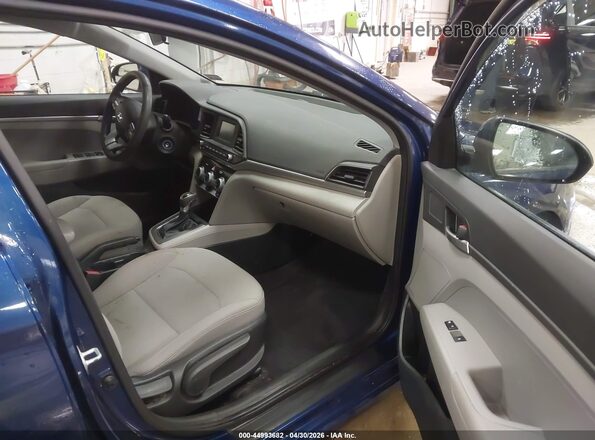 5NPD74LF7KH414340 2019 HYUNDAI ELANTRA Blue Սալոնի դիմացի տեսք