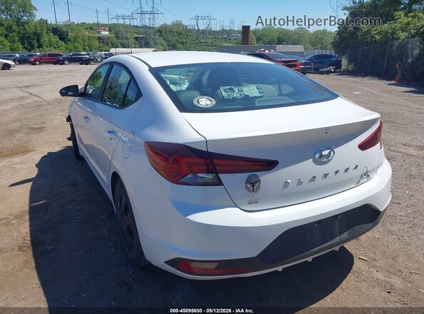 5NPD74LF7KH427458 2019 HYUNDAI ELANTRA White Trasero izquierdo
