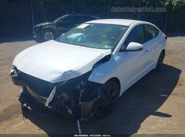 5NPD74LF7KH427458 2019 HYUNDAI ELANTRA White Vista tres cuartos delantera izquierda