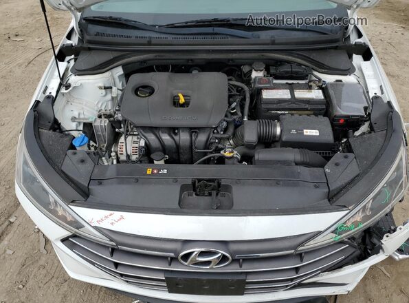 5NPD74LF7KH451551 2019 HYUNDAI ELANTRA White უკანა სალონის ხედი