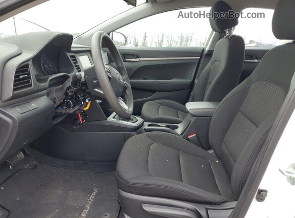 5NPD74LF7KH451551 2019 HYUNDAI ELANTRA White წინა სალონის ხედი