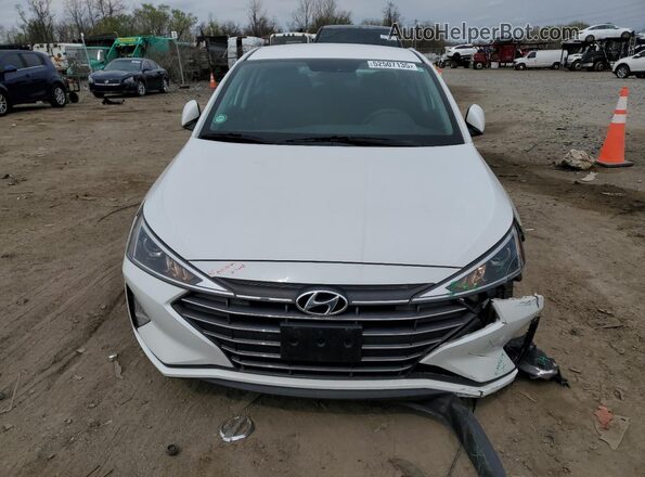 5NPD74LF7KH451551 2019 HYUNDAI ELANTRA White წინა ხედი