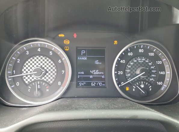 5NPD74LF7KH451551 2019 HYUNDAI ELANTRA White ხელსაწყოთა პანელის ხედი