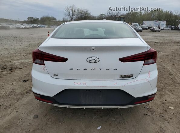 5NPD74LF7KH451551 2019 HYUNDAI ELANTRA White უკანა ხედი