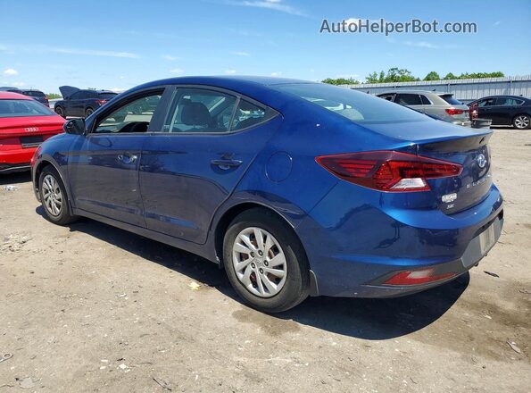 5NPD74LF7KH492827 2019 HYUNDAI ELANTRA Blue Rear left