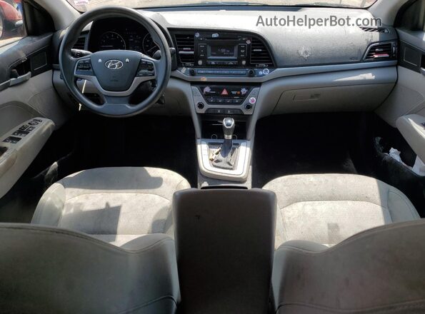 5NPD74LF8HH067142 2017 HYUNDAI ELANTRA Red Widok deski rozdzielczej