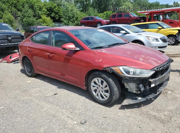 5NPD74LF8HH067142 2017 HYUNDAI ELANTRA Red Przód prawy