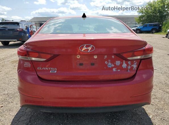 5NPD74LF8HH067142 2017 HYUNDAI ELANTRA Red Widok z tyłu