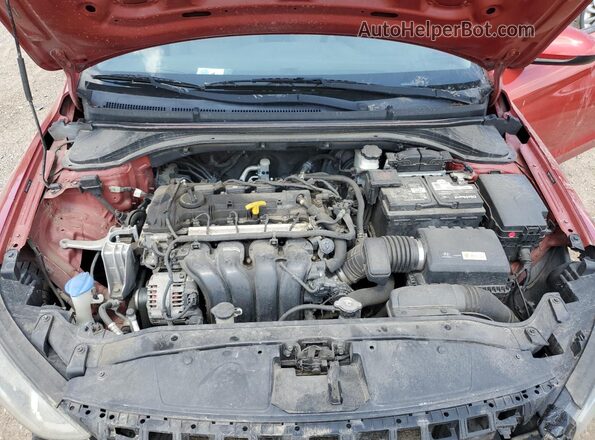 5NPD74LF8HH067142 2017 HYUNDAI ELANTRA Red Widok wnętrza z tyłu