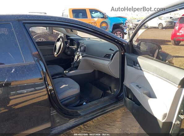 5NPD74LF8JH344250 2018 HYUNDAI ELANTRA Black წინა სალონის ხედი