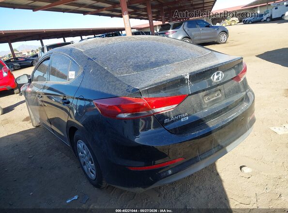 5NPD74LF8JH344250 2018 HYUNDAI ELANTRA Black უკანა მარცხენა