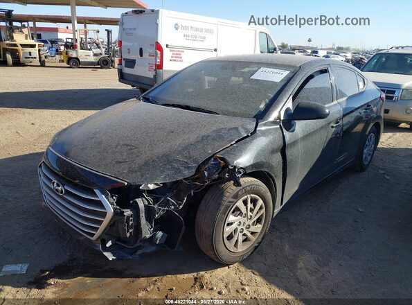 5NPD74LF8JH344250 2018 HYUNDAI ELANTRA Black წინა ხედი