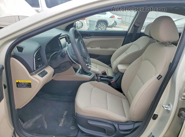 5NPD74LF8JH360142 2018 HYUNDAI ELANTRA Beige Widok wnętrza z przodu