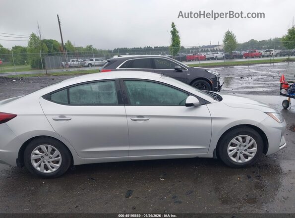 5NPD74LF8LH501875 2020 HYUNDAI ELANTRA Серебряный Вид задней части салона