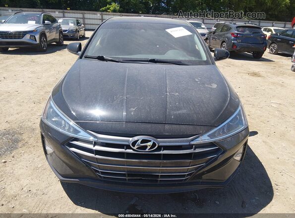 5NPD74LF8LH585244 2020 HYUNDAI ELANTRA Black Widok zestawu wskaźników