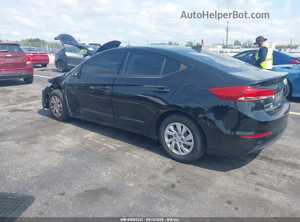 5NPD74LF9HH082829 2017 HYUNDAI ELANTRA Черный Задняя левая четверть