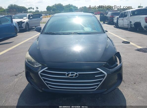 5NPD74LF9HH082829 2017 HYUNDAI ELANTRA Черный Вид щитка приборов