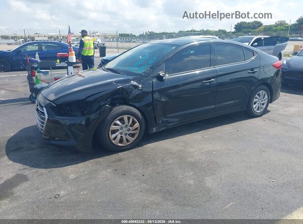 5NPD74LF9HH082829 2017 HYUNDAI ELANTRA Черный Передняя левая четверть