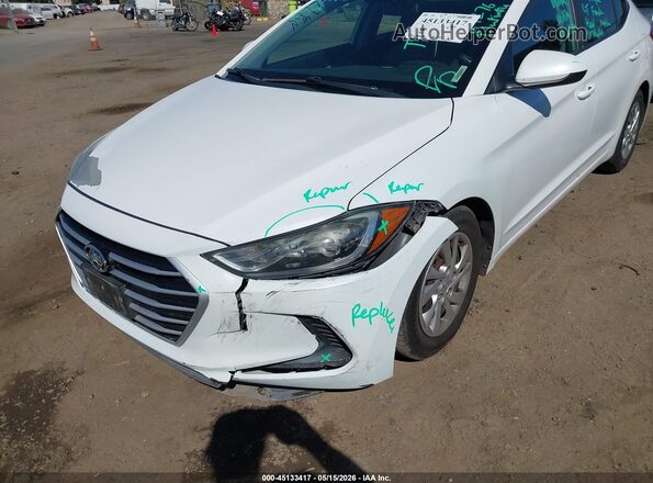 5NPD74LF9HH146044 2017 HYUNDAI ELANTRA Белый Вид спереди
